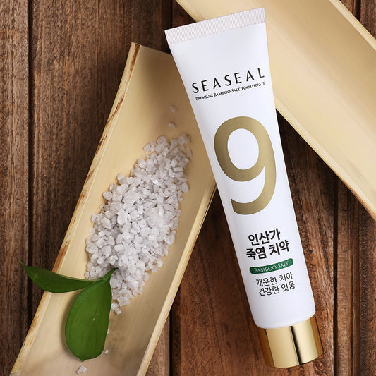 [Seaseal] Fluoride-Free, 30,000ppm of 9-times roasted traditional Bamboo Salt contains Toothpaste 150g * 4pcs